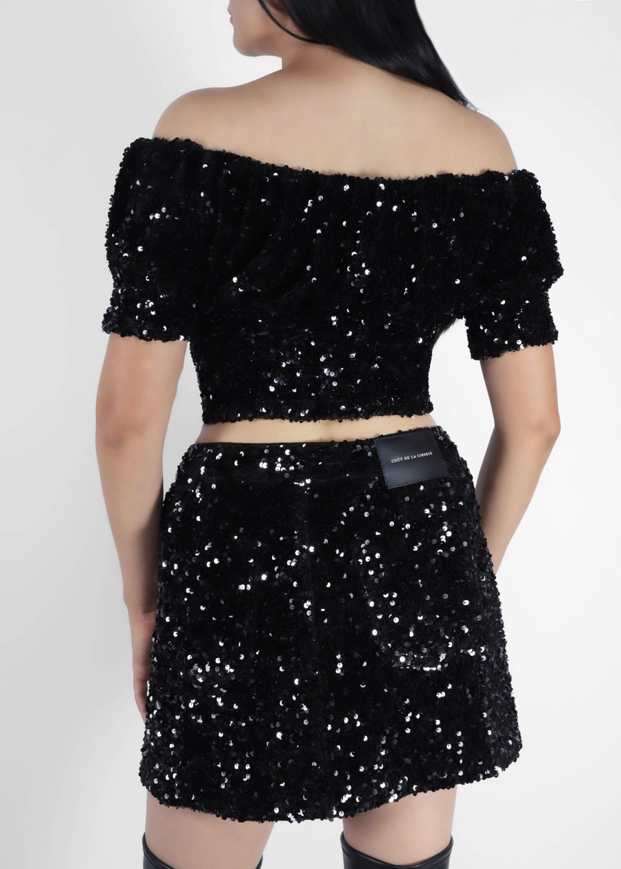 COUT DE LA LIBERTE Top crop de escote recto CDL-W043785