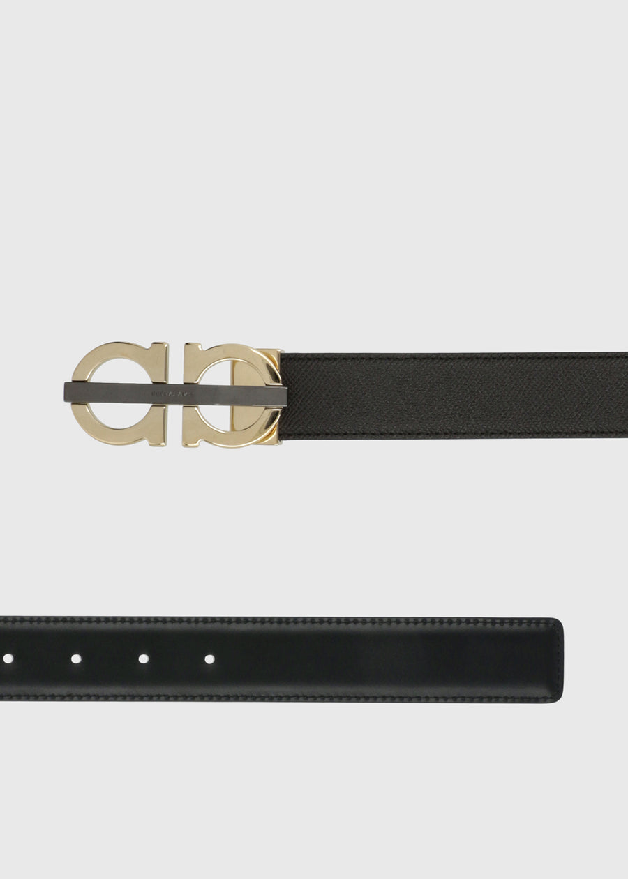Ferragamo Cinturón doble Gancini FRG-670632
