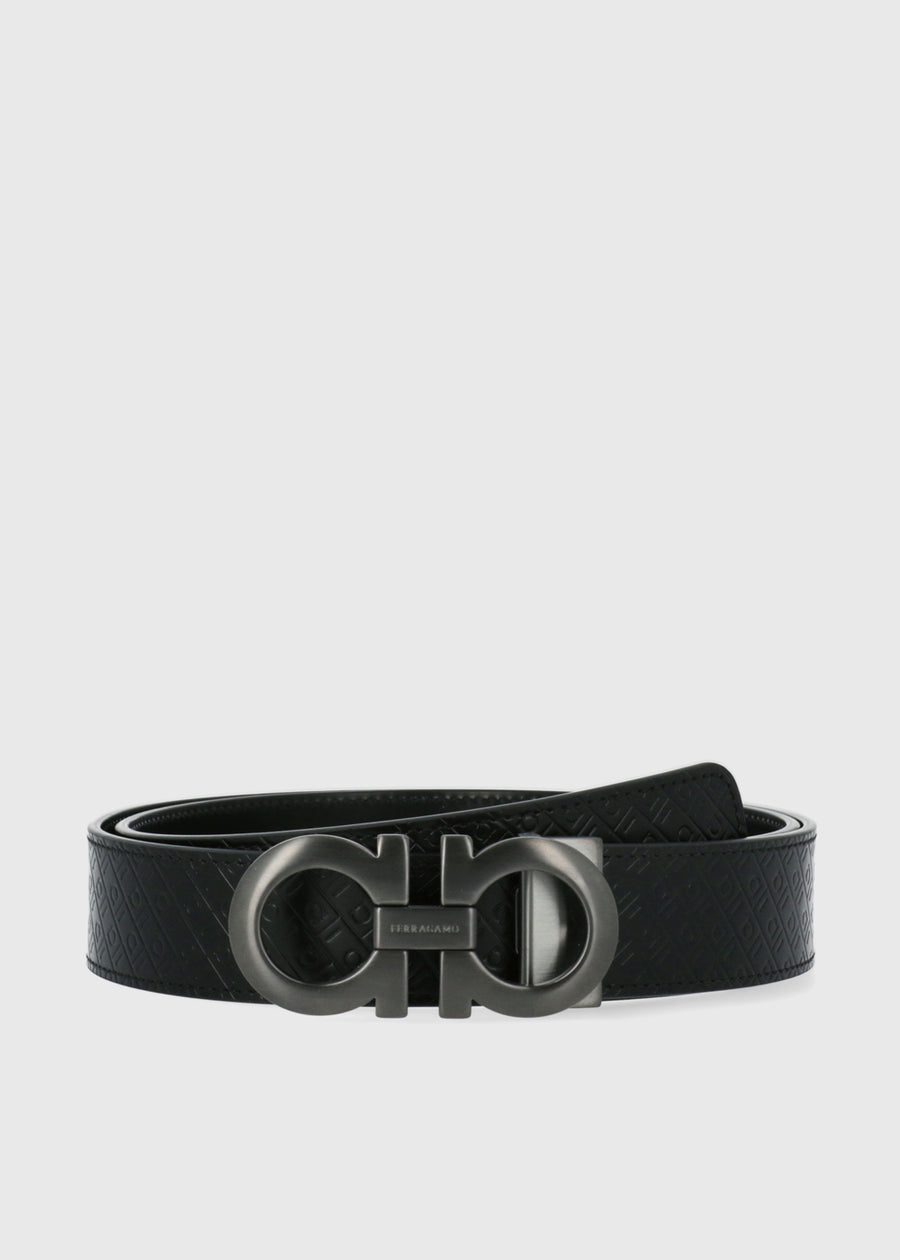 Ferragamo cinturón con hebilla Gancini FRG-675542