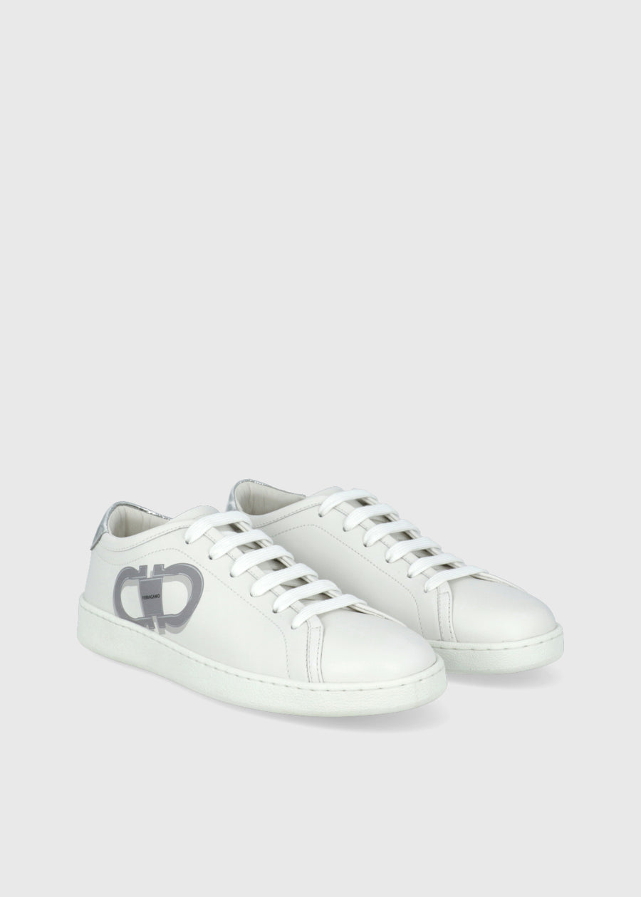 Ferragamo Sneakers doble Gancini FRG-BRANDY1