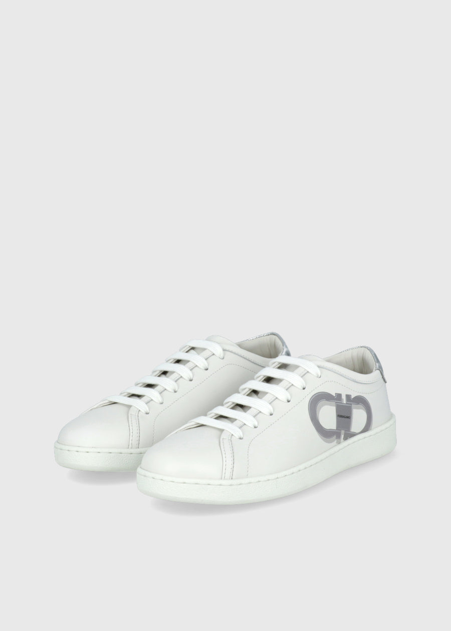 Ferragamo Sneakers doble Gancini FRG-BRANDY1