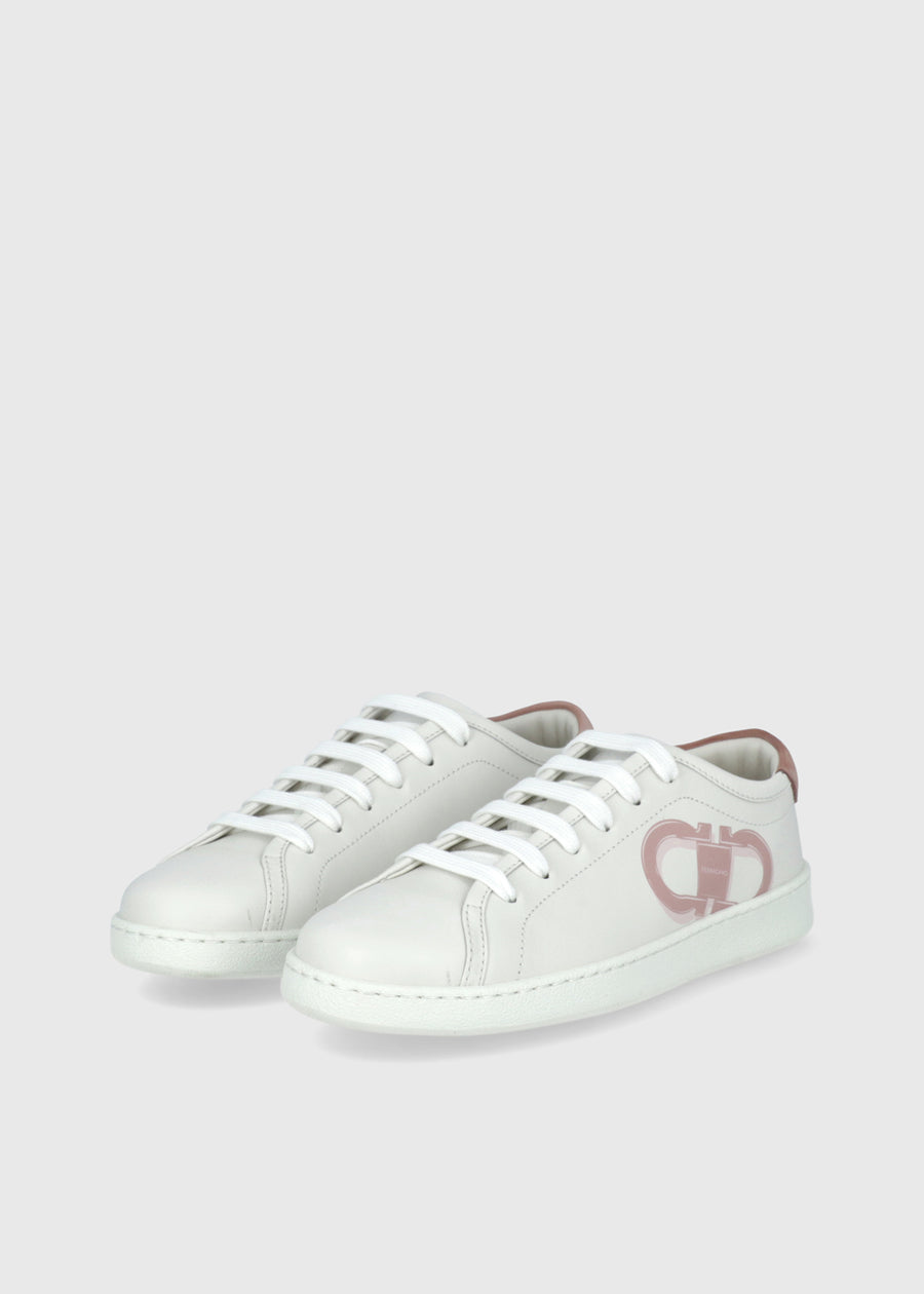 Ferragamo Sneakers doble Gancini FRG-BRANDY1