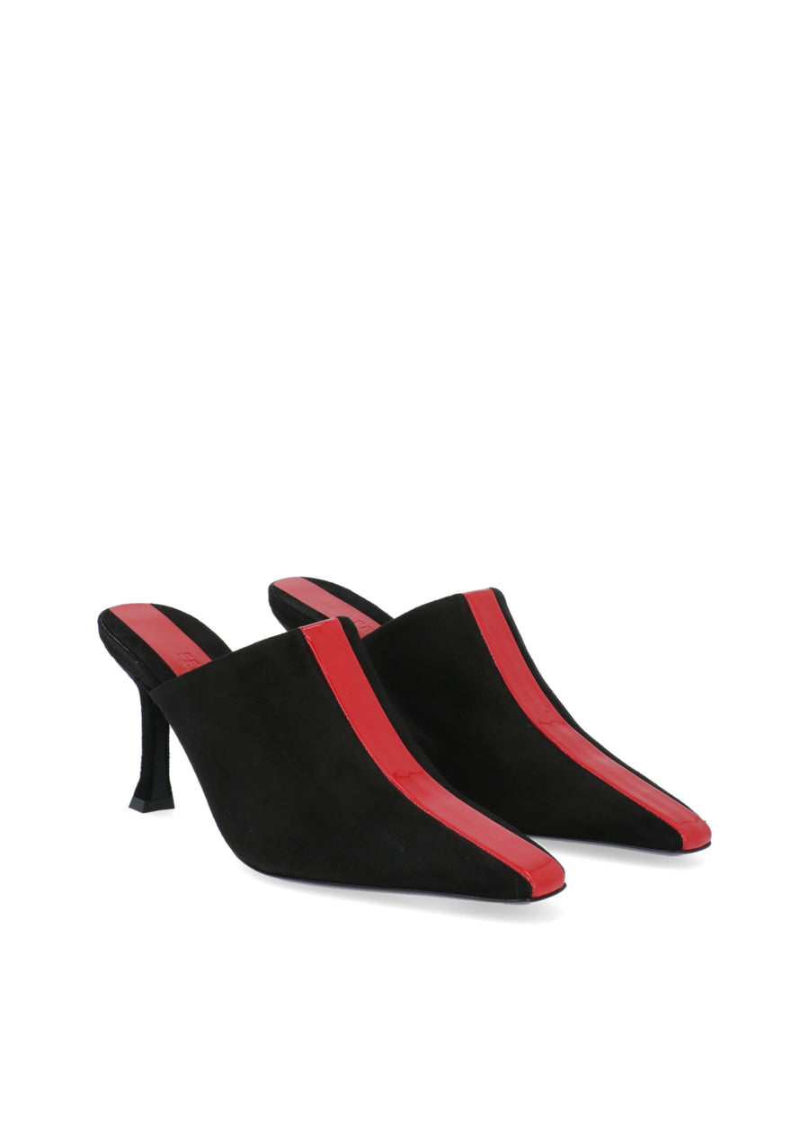 Ferragamo Mules con inserción gráfica FRG-SOPHYE