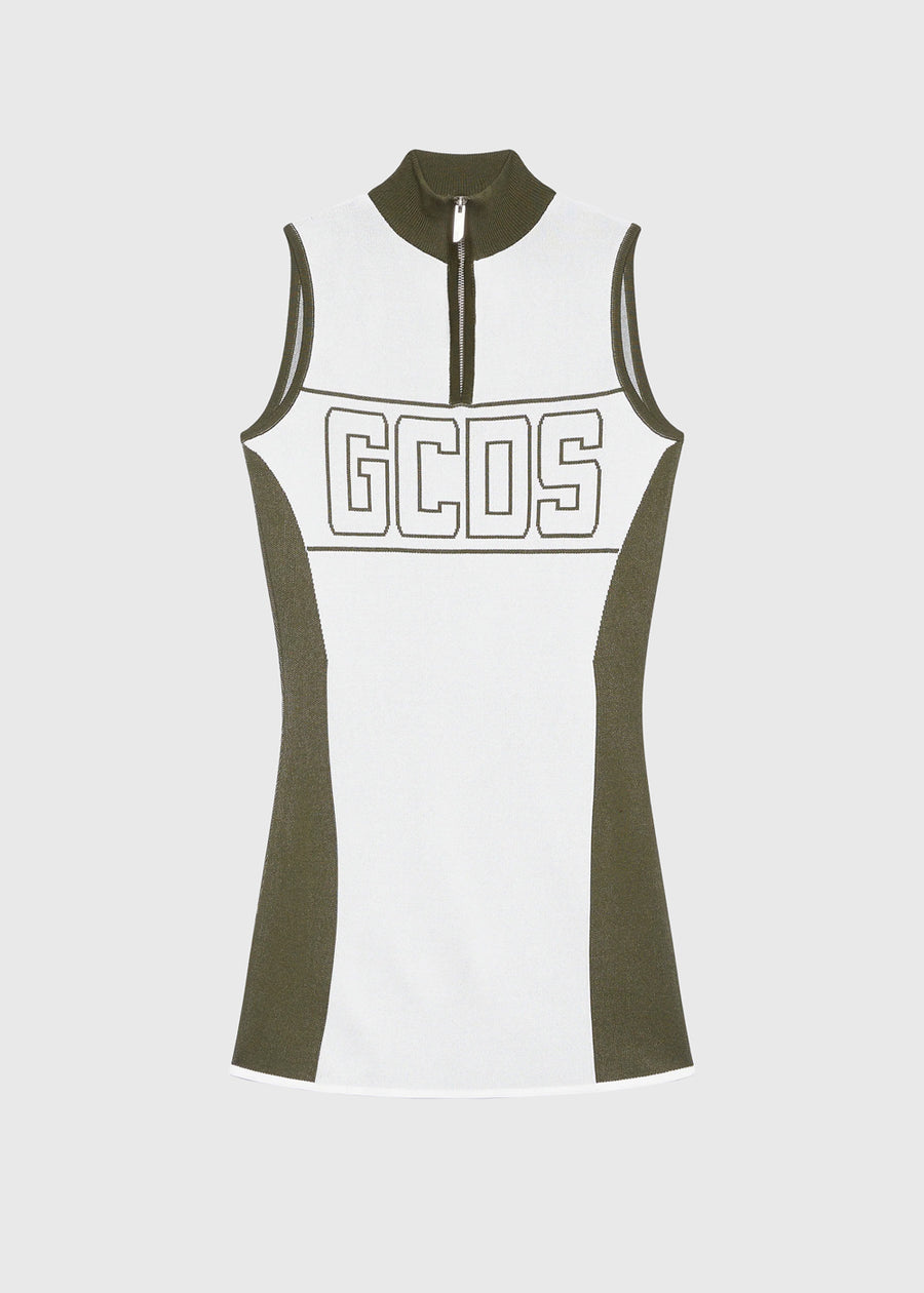 GCDS Vestido corto con cremallera GCD-W1015KI2