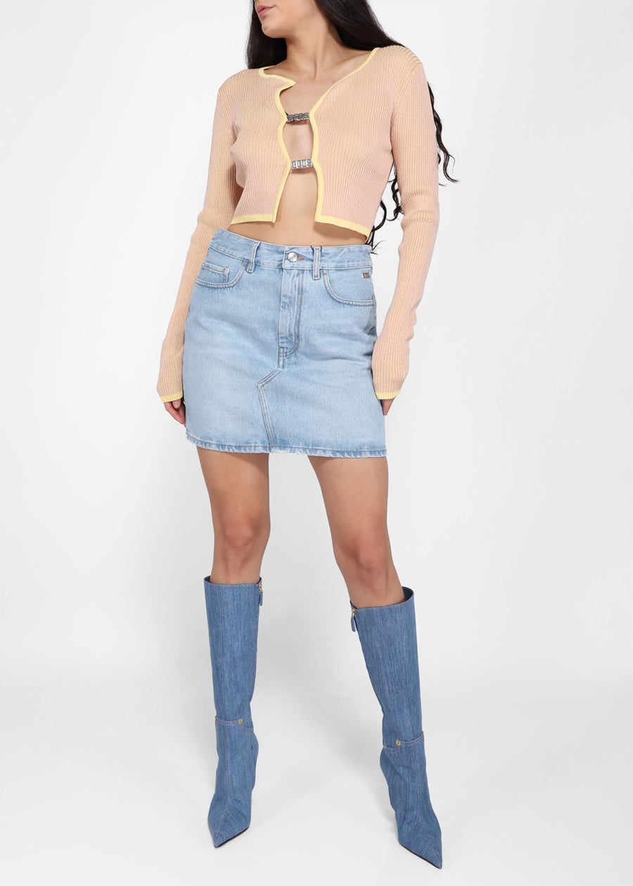 GCDS Falda denim GCD-W2302DA0