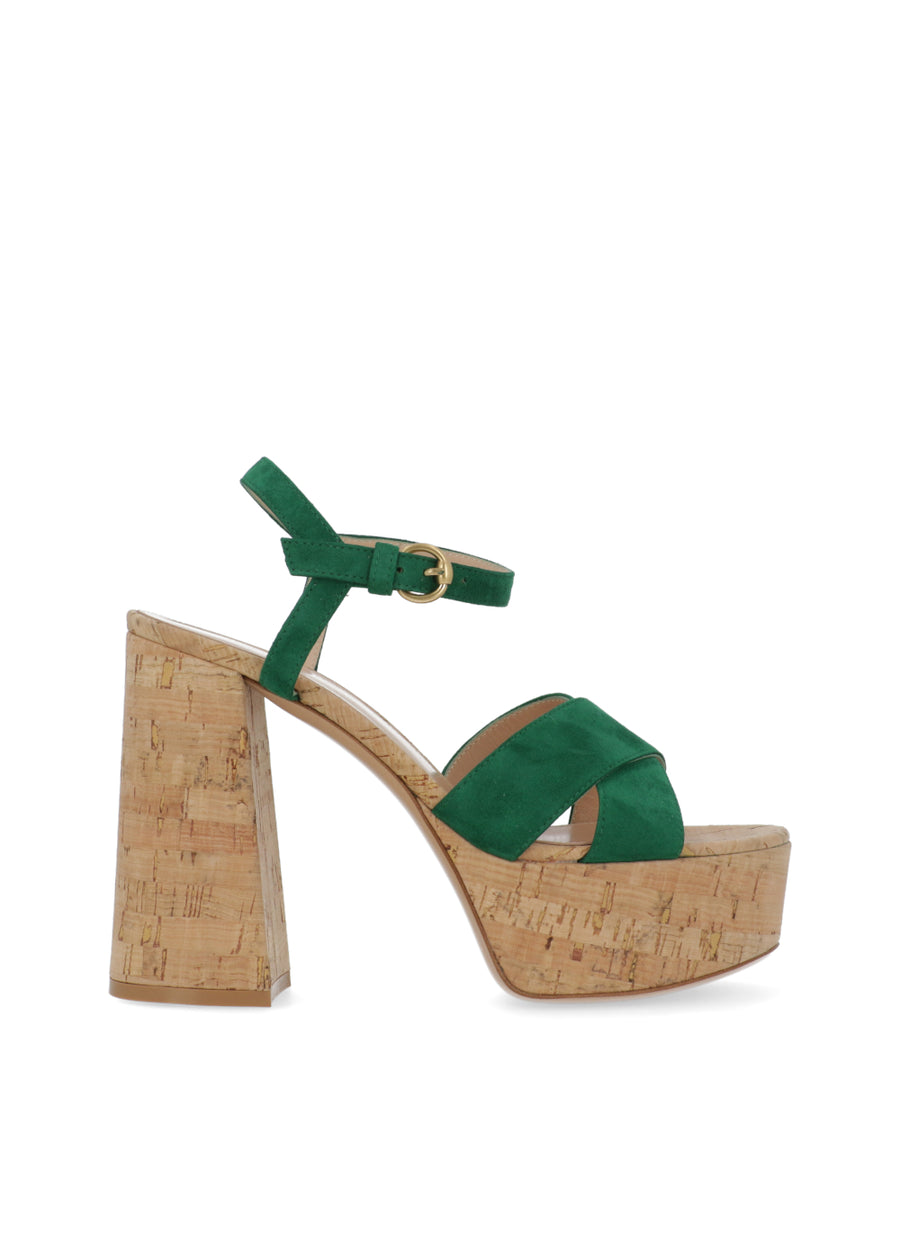 Gianvito Rossi Sandalias multicolor de plataforma GNR-31522