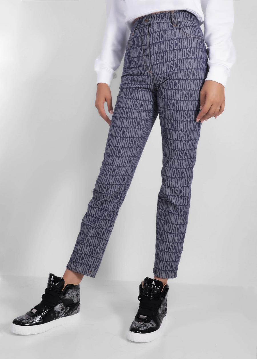 Moschino Jeans monograma fit recto MSC-A0315772