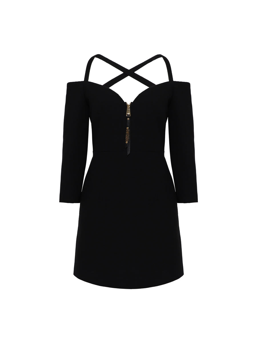 Moschino Vestido corto con cremallera MSC-A0436