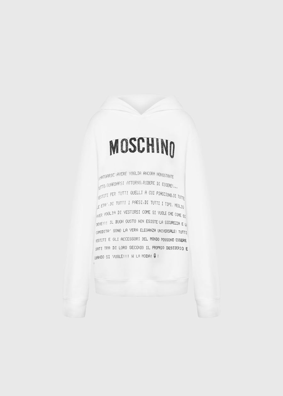 Moschino Sudadera Archive Message MSC-ZZA1707
