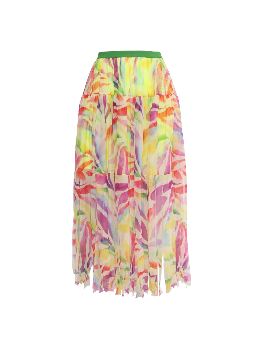 PRABAL GURUNG Falda Midi Multicolor PBG-S05A3