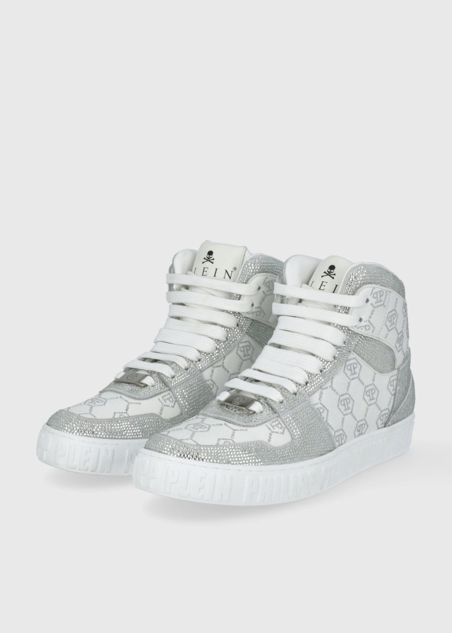 Philipp Plein Sneakers Carson Monogram Strass PLP-CUSC0865