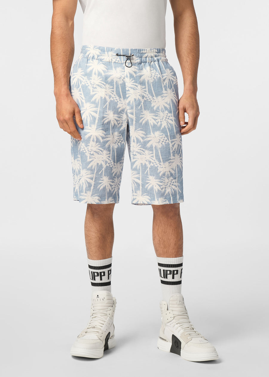Philipp Plein Shorts de lino PLP-MRT1510