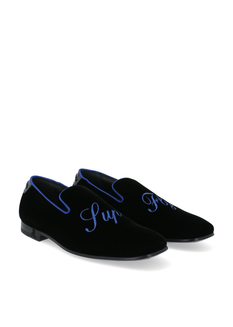 Philipp Plein Mocasines de terciopelo PLP-MSB0712