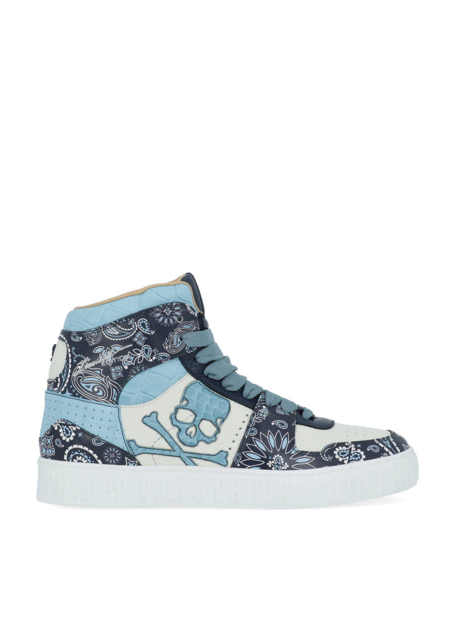 Philipp Plein Sneaker high-top Paisley para hombre PLP-MSC3840