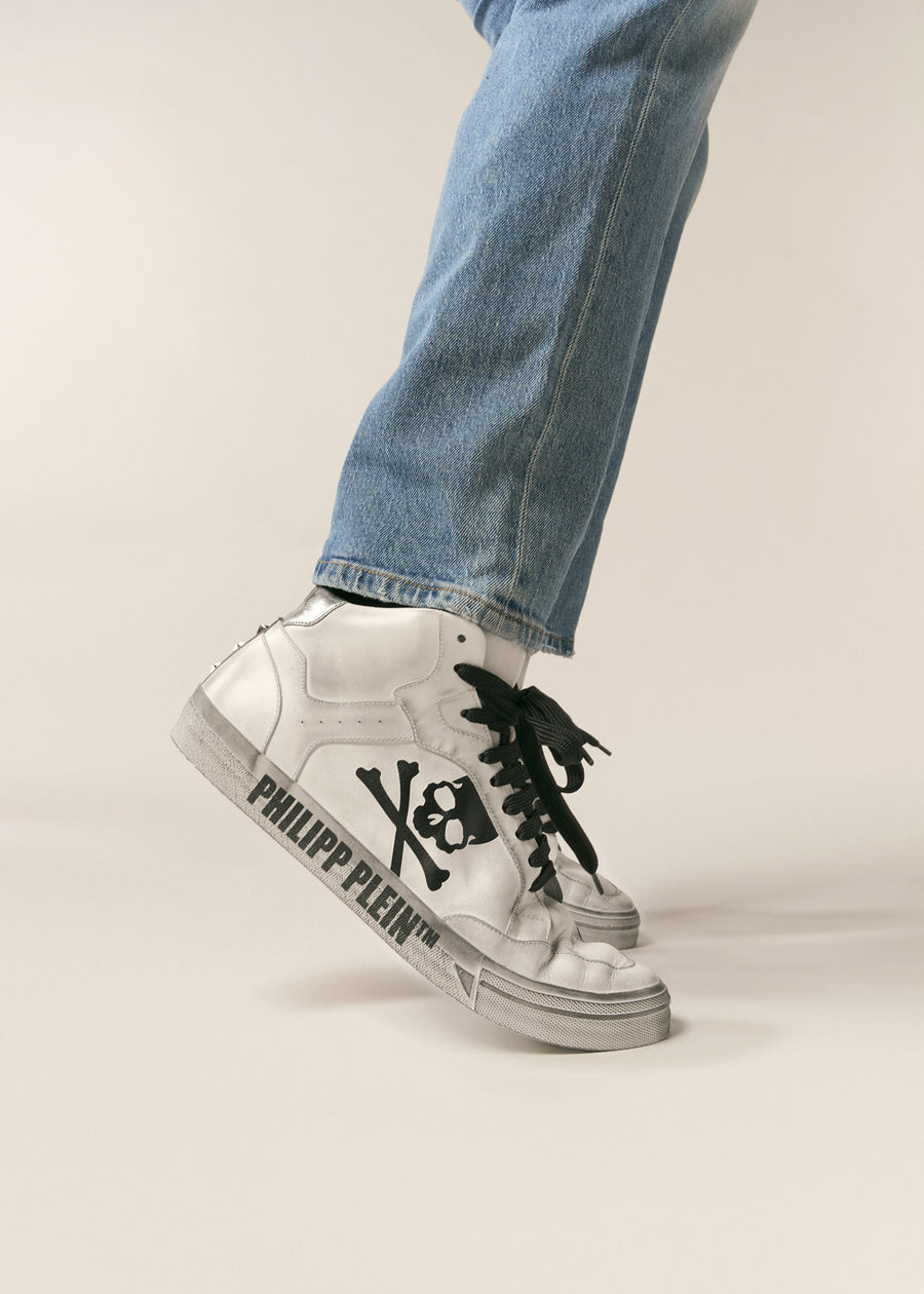 Philipp Plein Sneakers altas con cristales PLP-MSC3957
