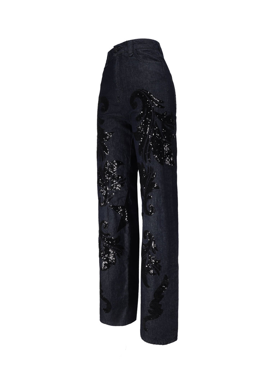 Philipp Plein Jeans con lentejuela PLP-WDT2409