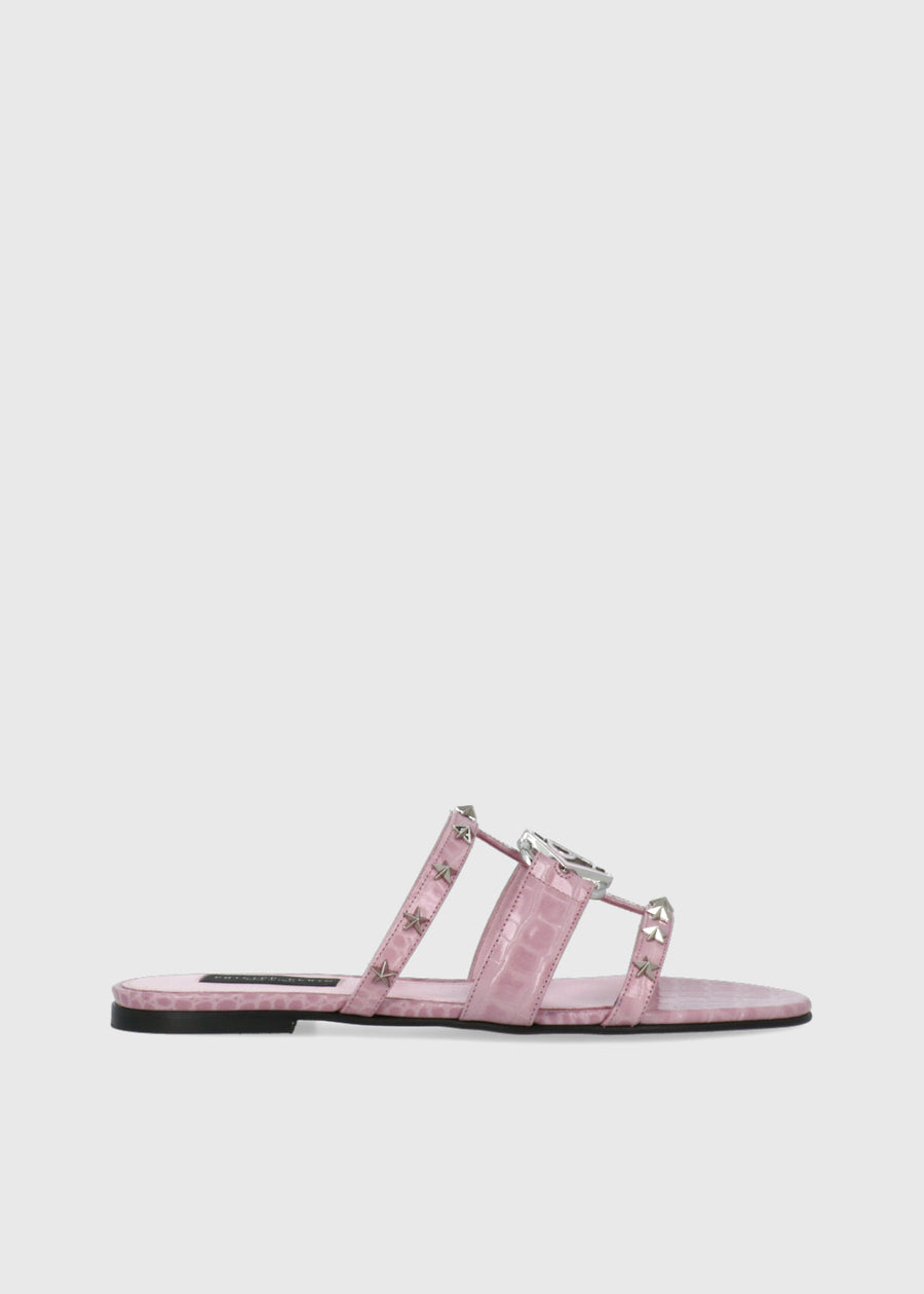 Philipp Plein Sandalia Cocco Print Slides Stars PLP-WSA0764
