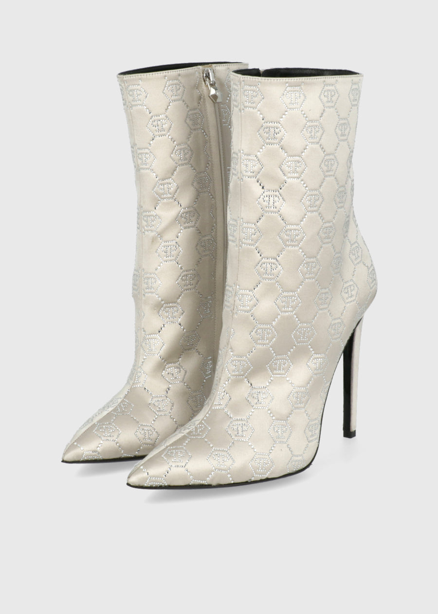 Philipp Plein Botines Altos Monogram PLP-WSE0886