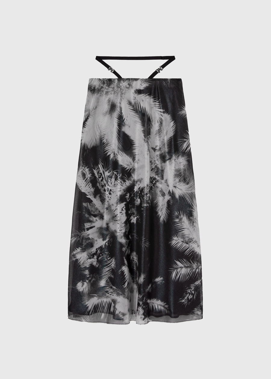 Palm Angels Falda estampada palmeras PNG-PWCW005S
