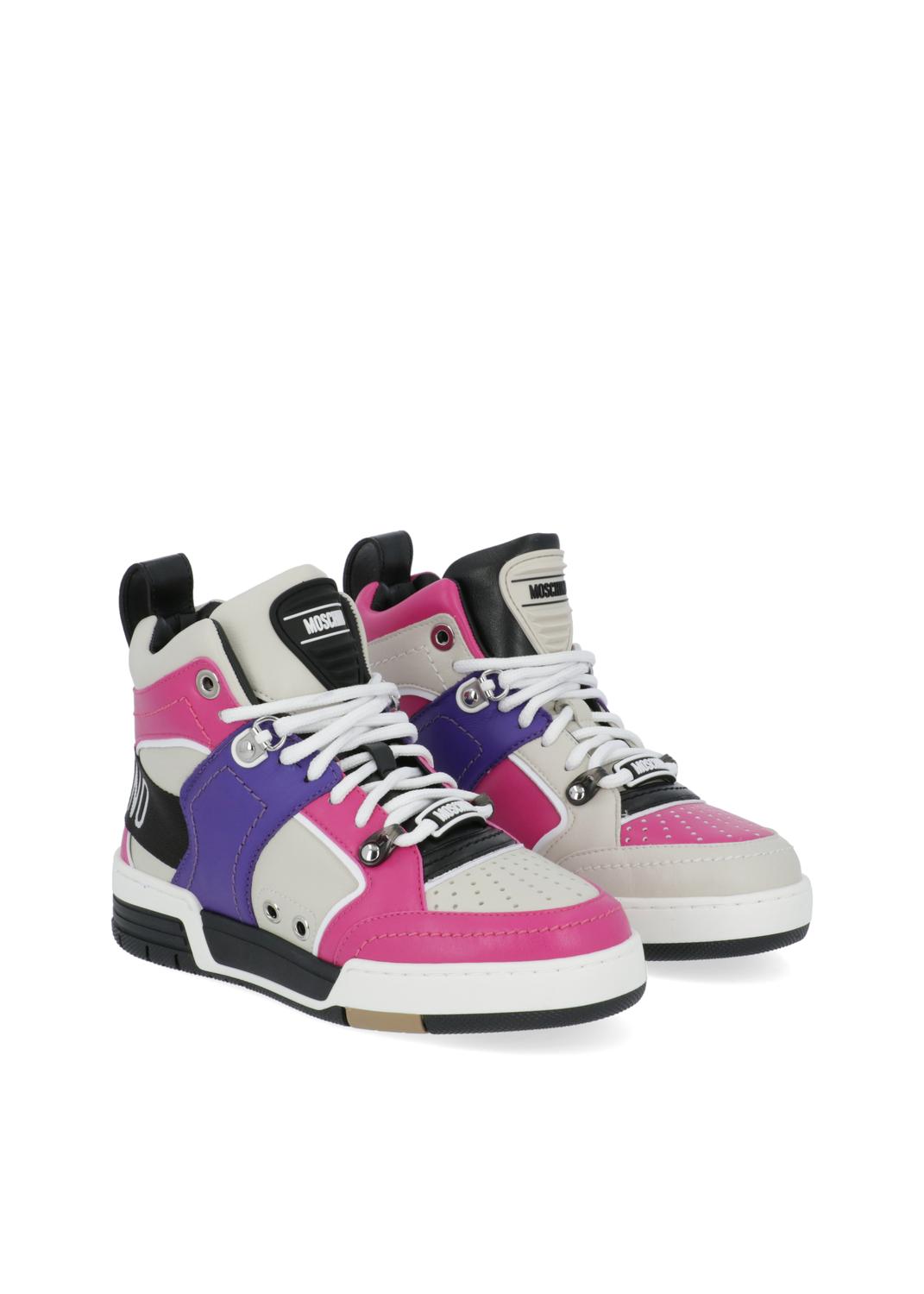 Moschino tenis altos para mujer Streeball MSC-MA15604