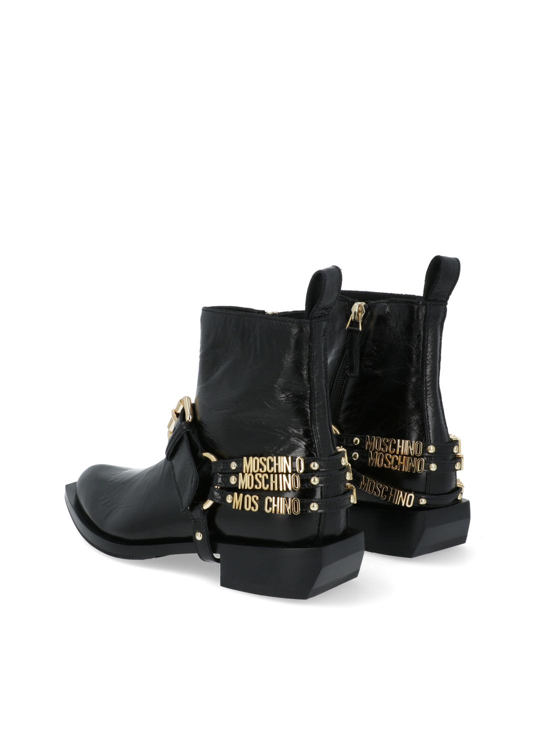 Moschino botines Texas Lettering para mujer MSC-MA21214