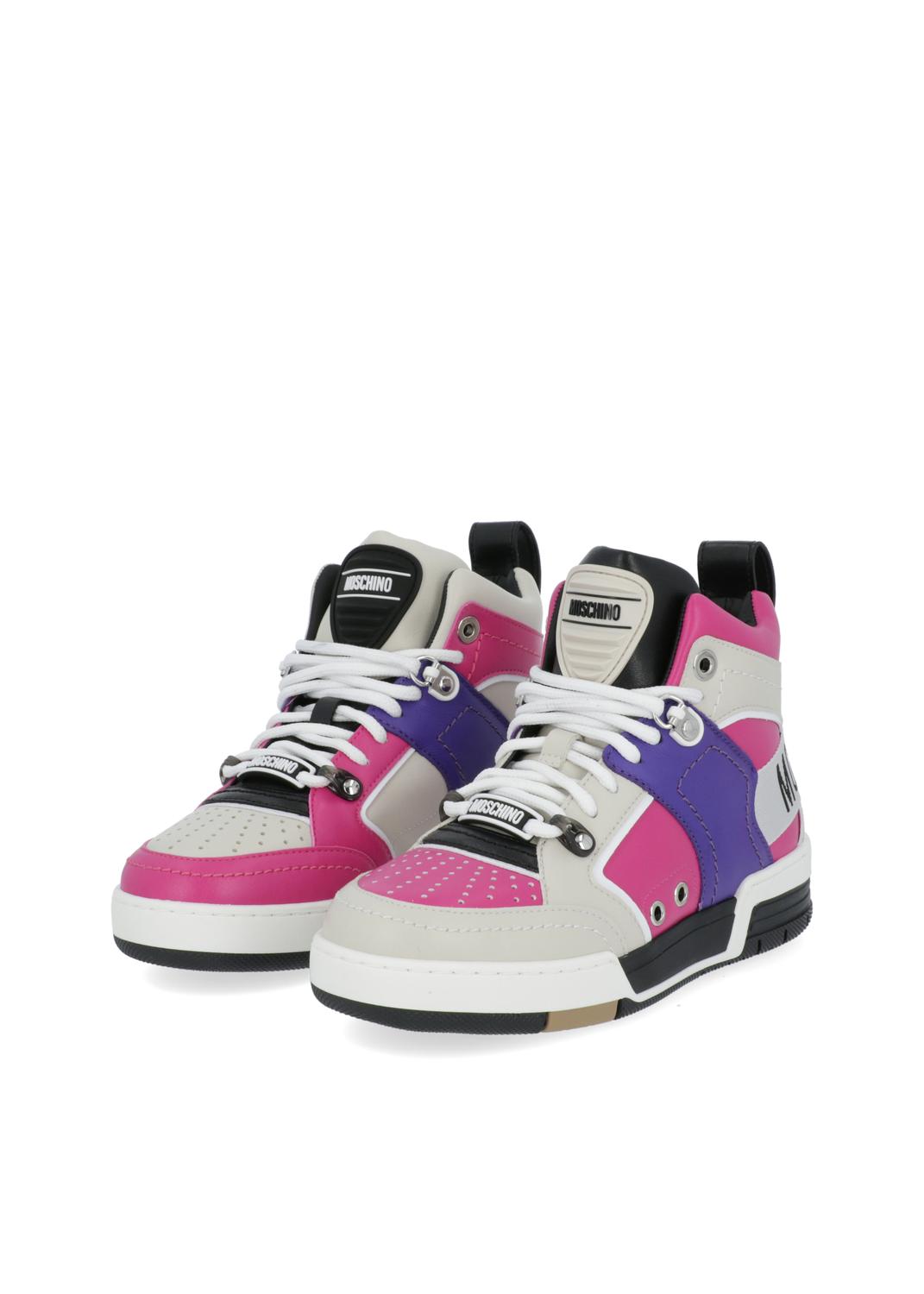 Moschino tenis altos para mujer Streeball MSC-MA15604