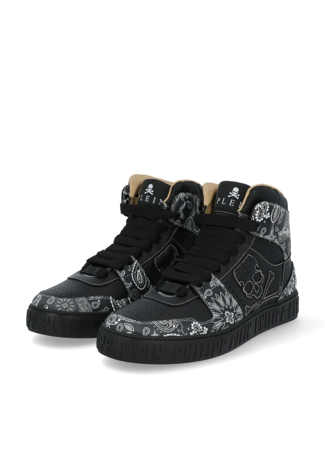 Philipp Plein tenis high-top Paisley para hombre PLP-MSC3840