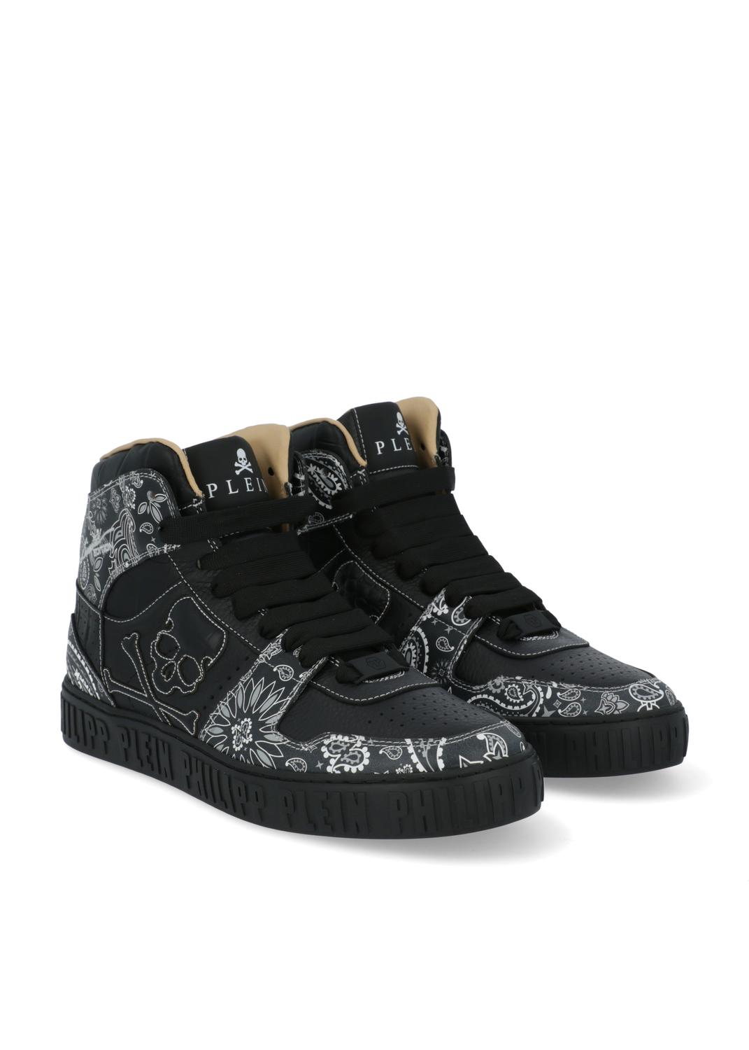 Philipp Plein tenis high-top Paisley para hombre PLP-MSC3840