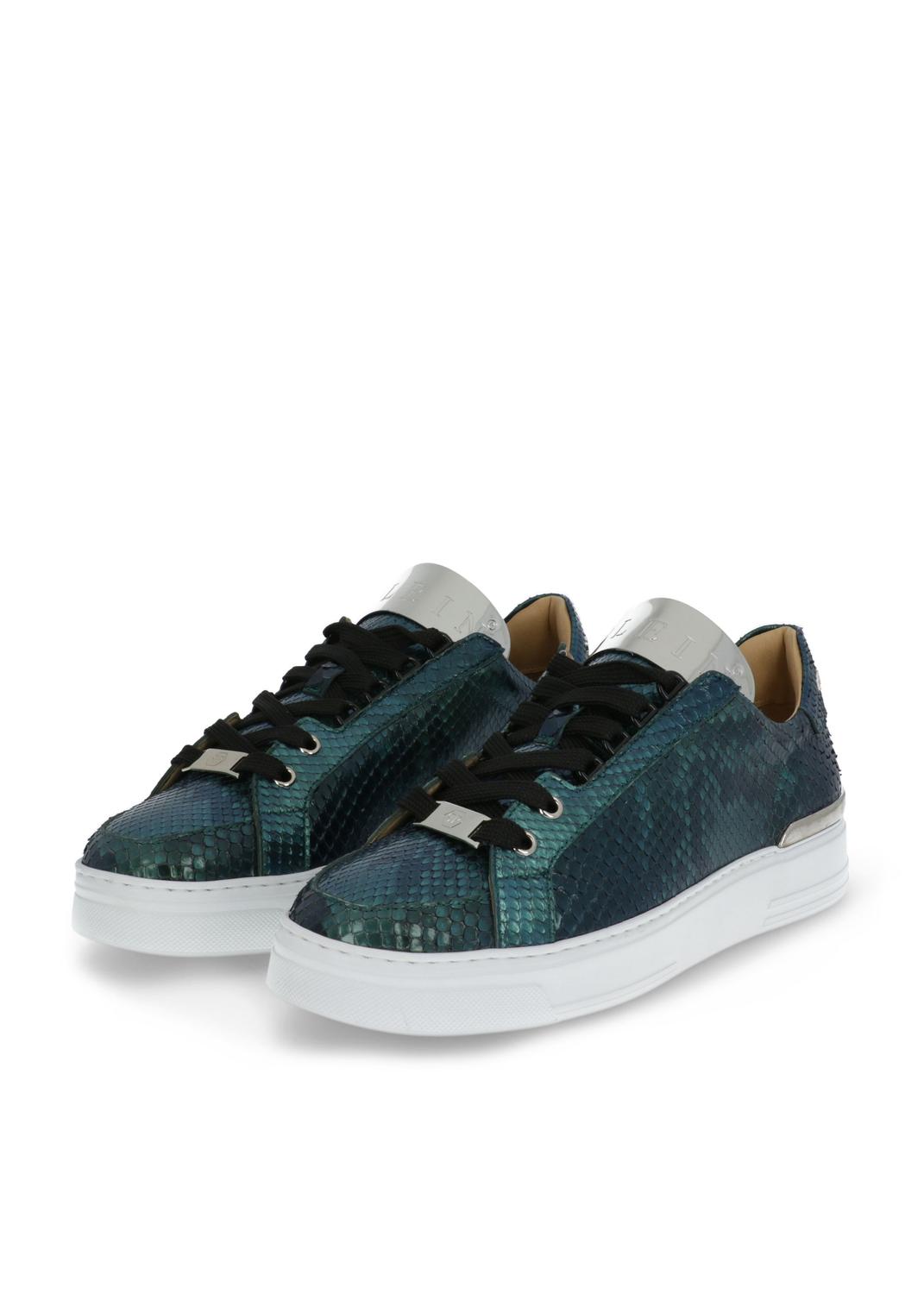 Philipp Plein tenis lo-top Silver $urfer PLP-MSC3705