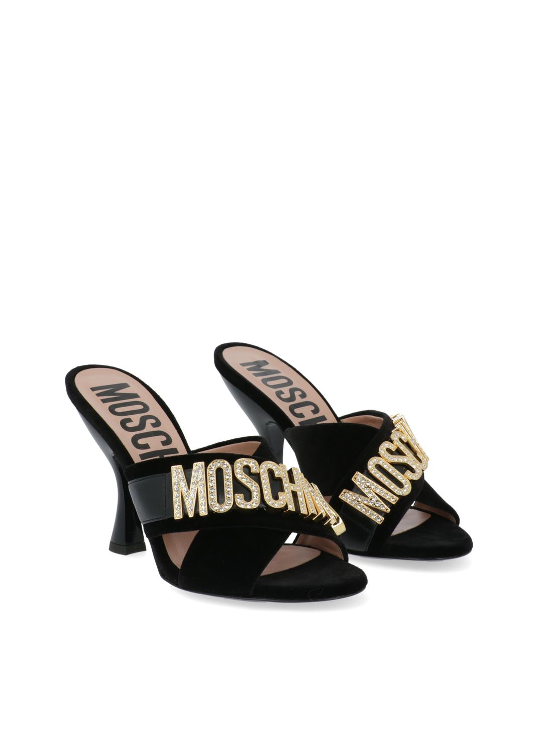 Moschino sandalias altas Lettering MSC-MA2830A
