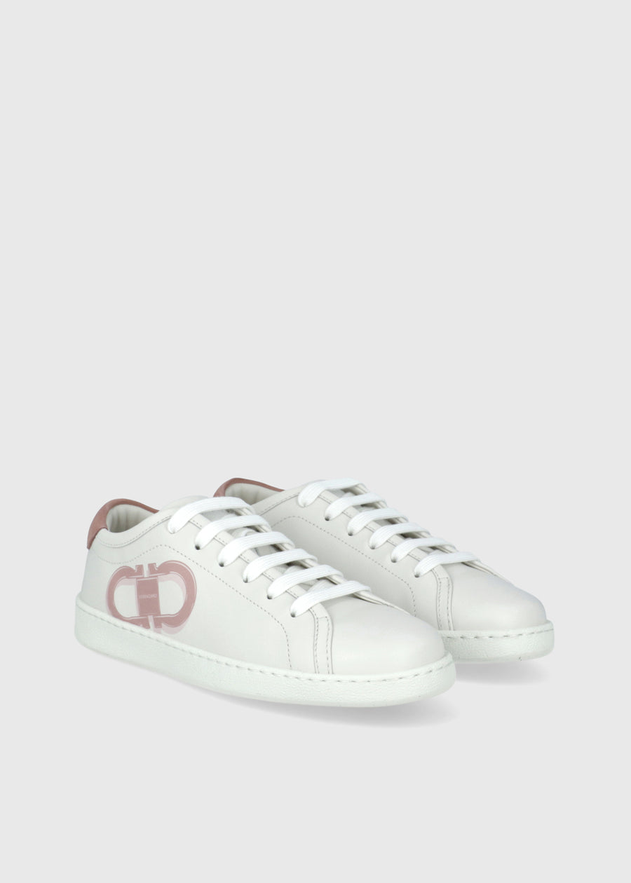 Ferragamo Sneakers doble Gancini FRG-BRANDY1