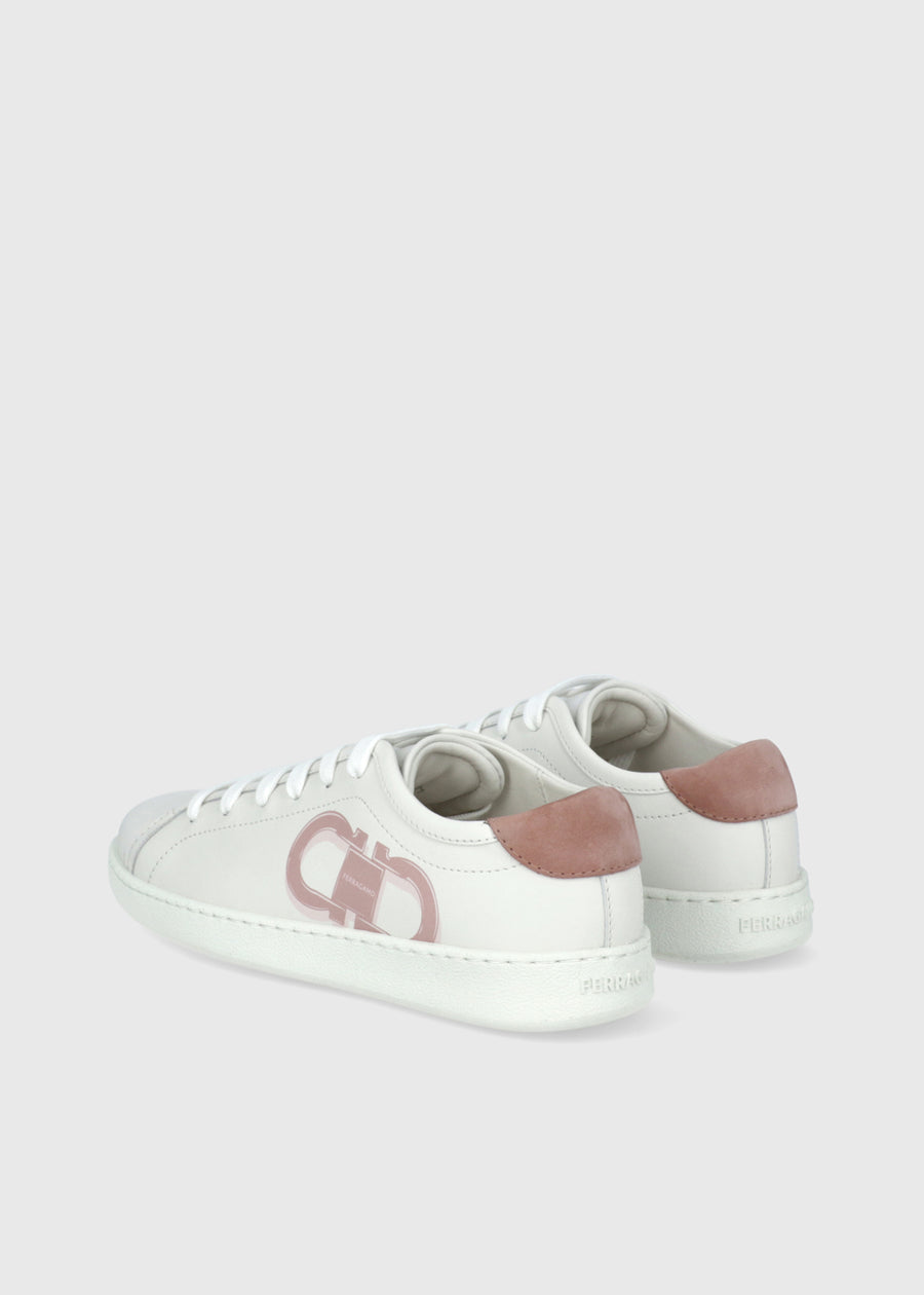 Ferragamo Sneakers doble Gancini FRG-BRANDY1