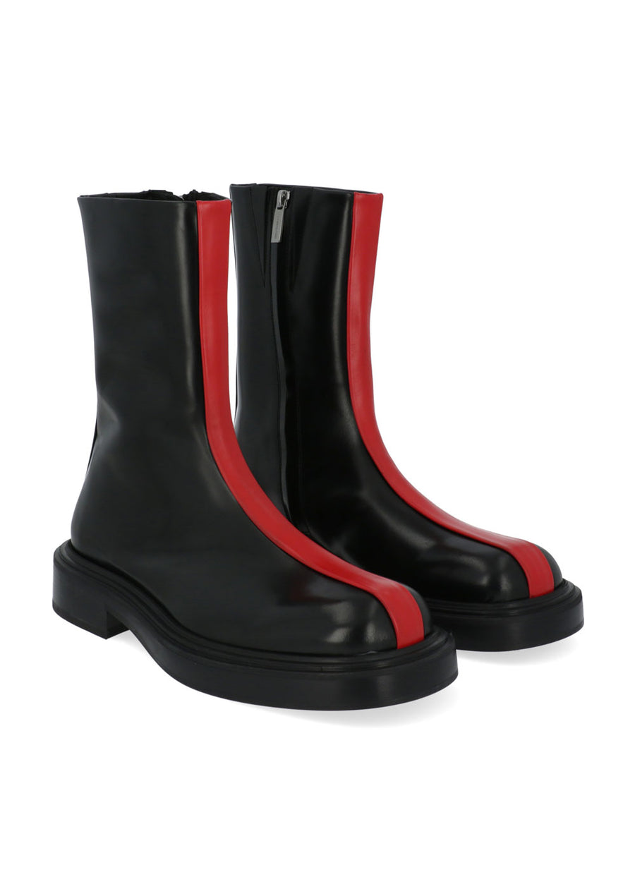 Ferragamo Botas con inserción a contraste  FRG-FLORENTI