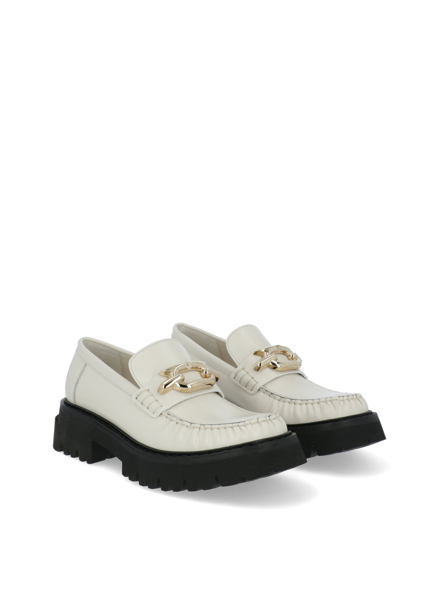 Ferragamo Mocasines con joya Gancini  FRG-INGRID