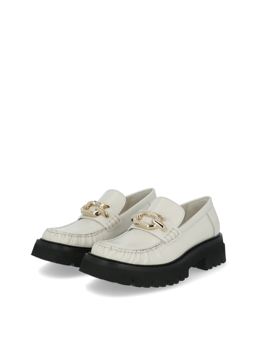 Ferragamo Mocasines con joya Gancini  FRG-INGRID