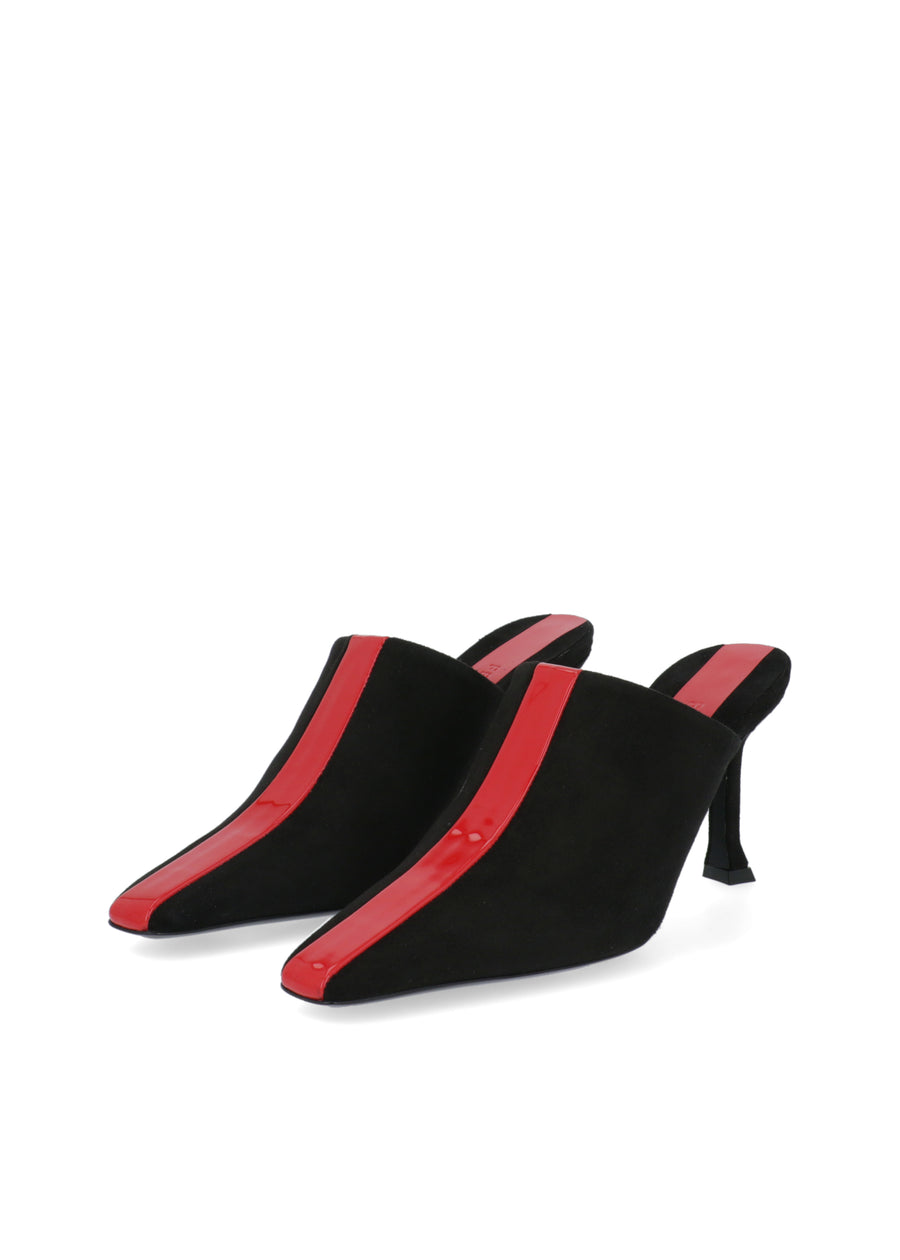 Ferragamo Mules con inserción gráfica FRG-SOPHYE