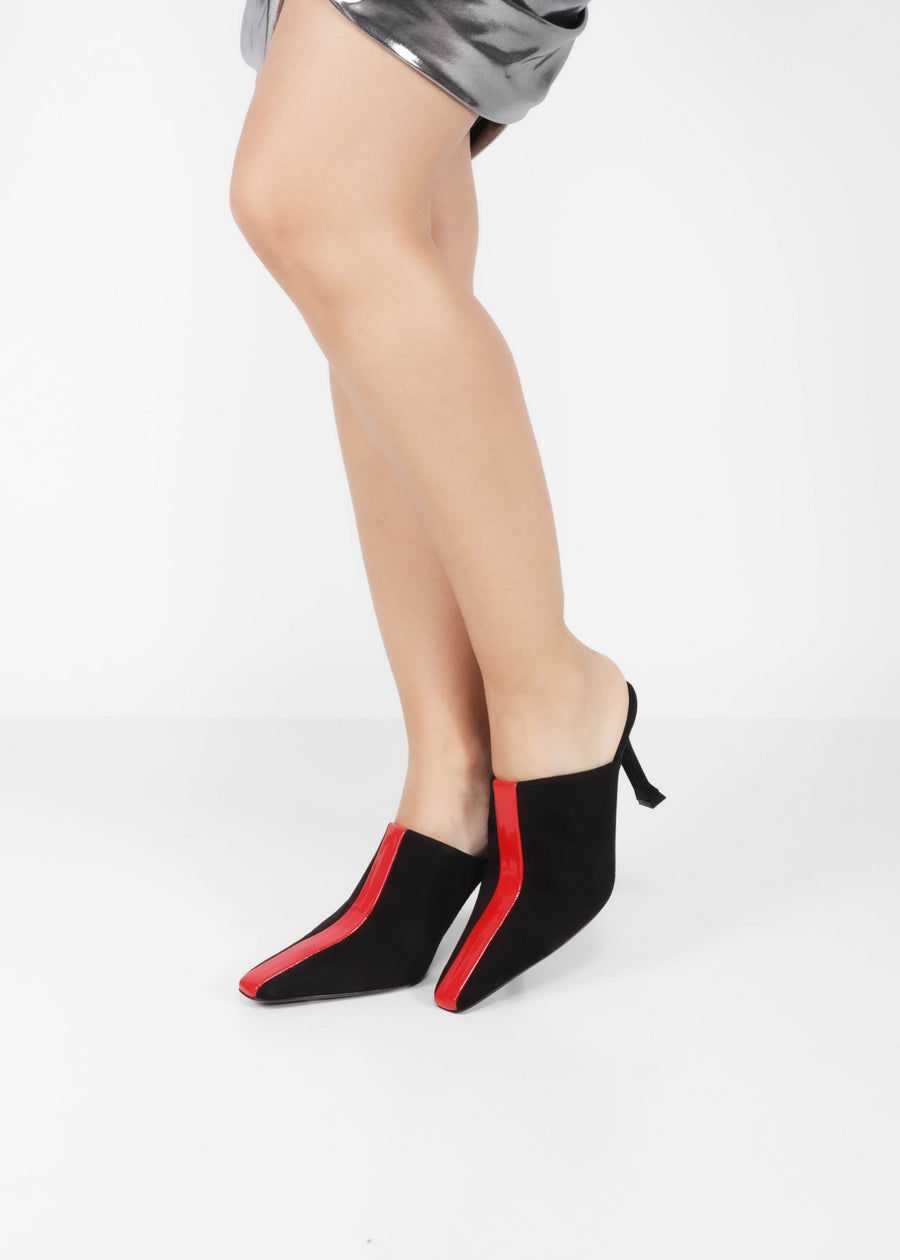 Ferragamo Mules con inserción gráfica FRG-SOPHYE
