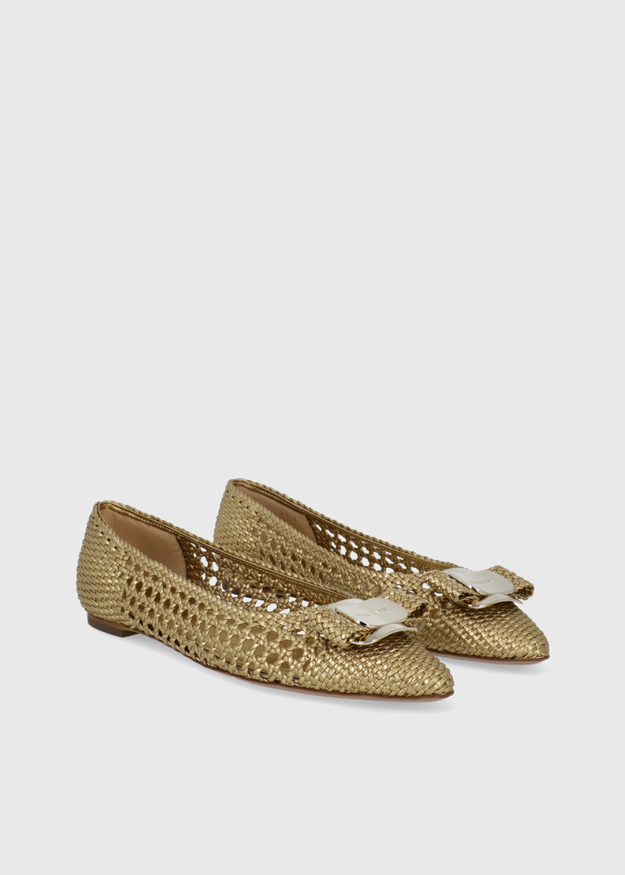Ferragamo Flats Vara plate FRG-ZEAW