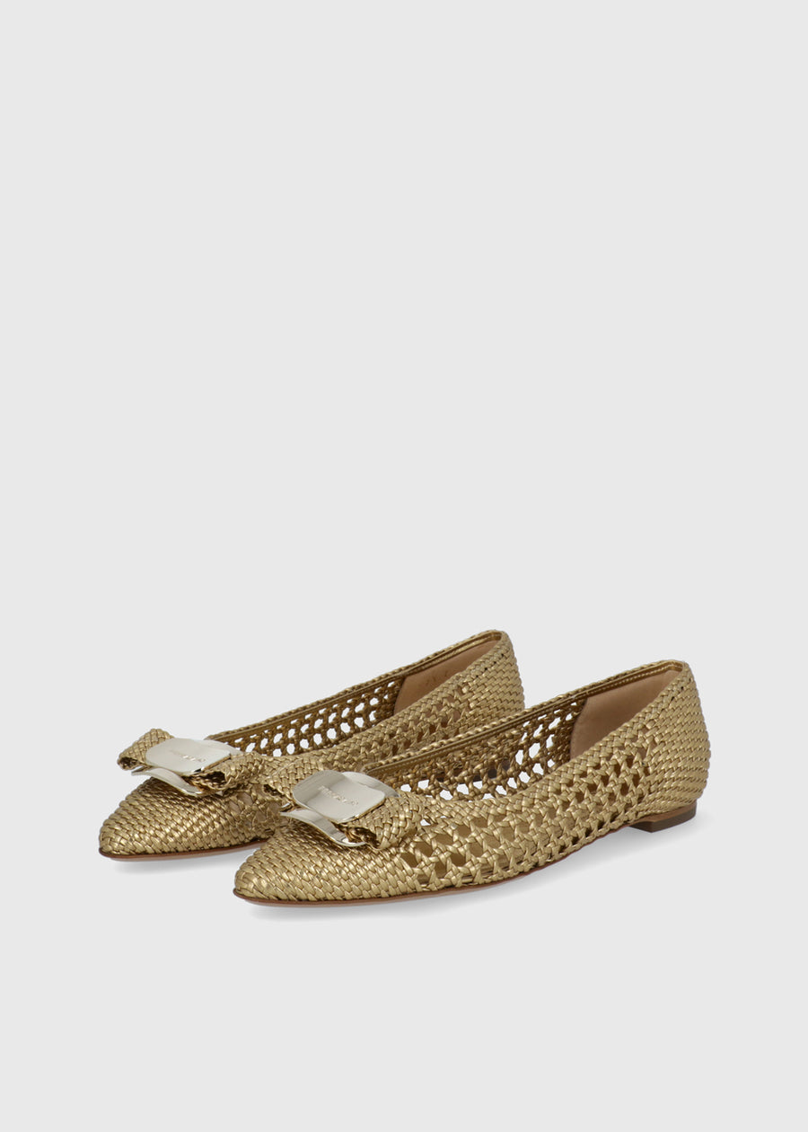 Ferragamo Flats Vara plate FRG-ZEAW