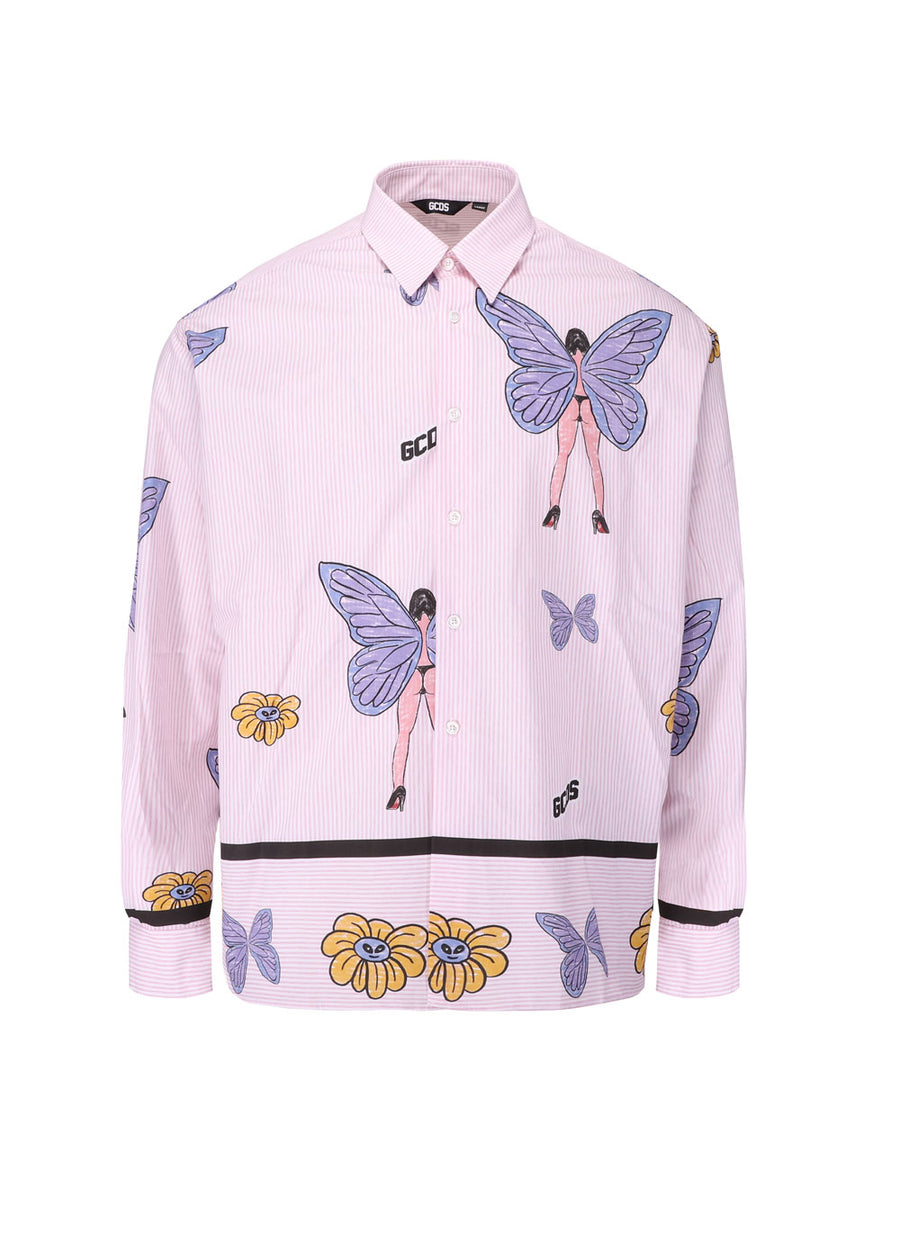 GCDS Camisa estampada GCD-M240403