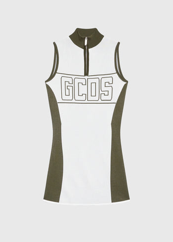 GCDS Vestido corto con cremallera GCD-W1015KI2