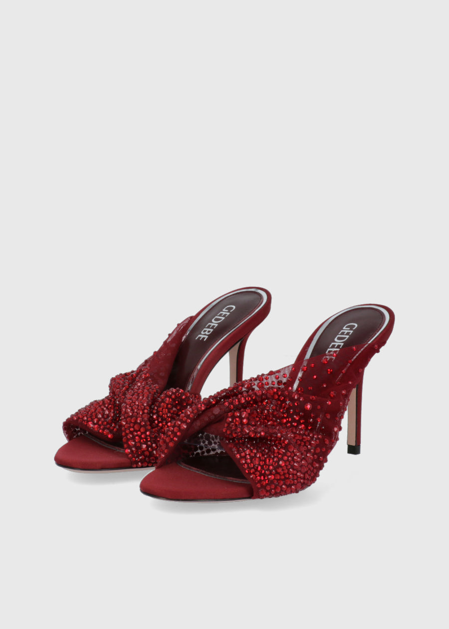 Gedebe Mules Mariel 105 Tul Rojo GDB-MARIE105