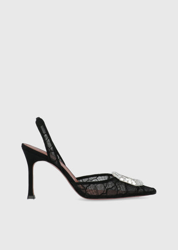 Amina Muaddi Zapatillas Camelia Lace Sling MMD-CAMELASL