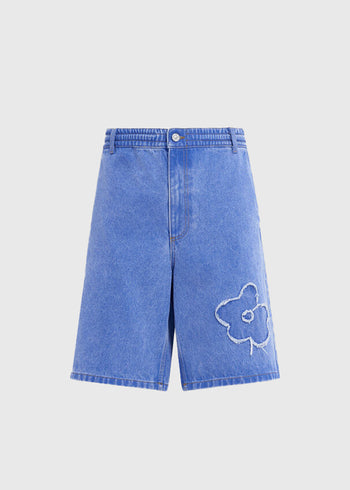Marni Shorts denim Flores MRI-PUJU0070