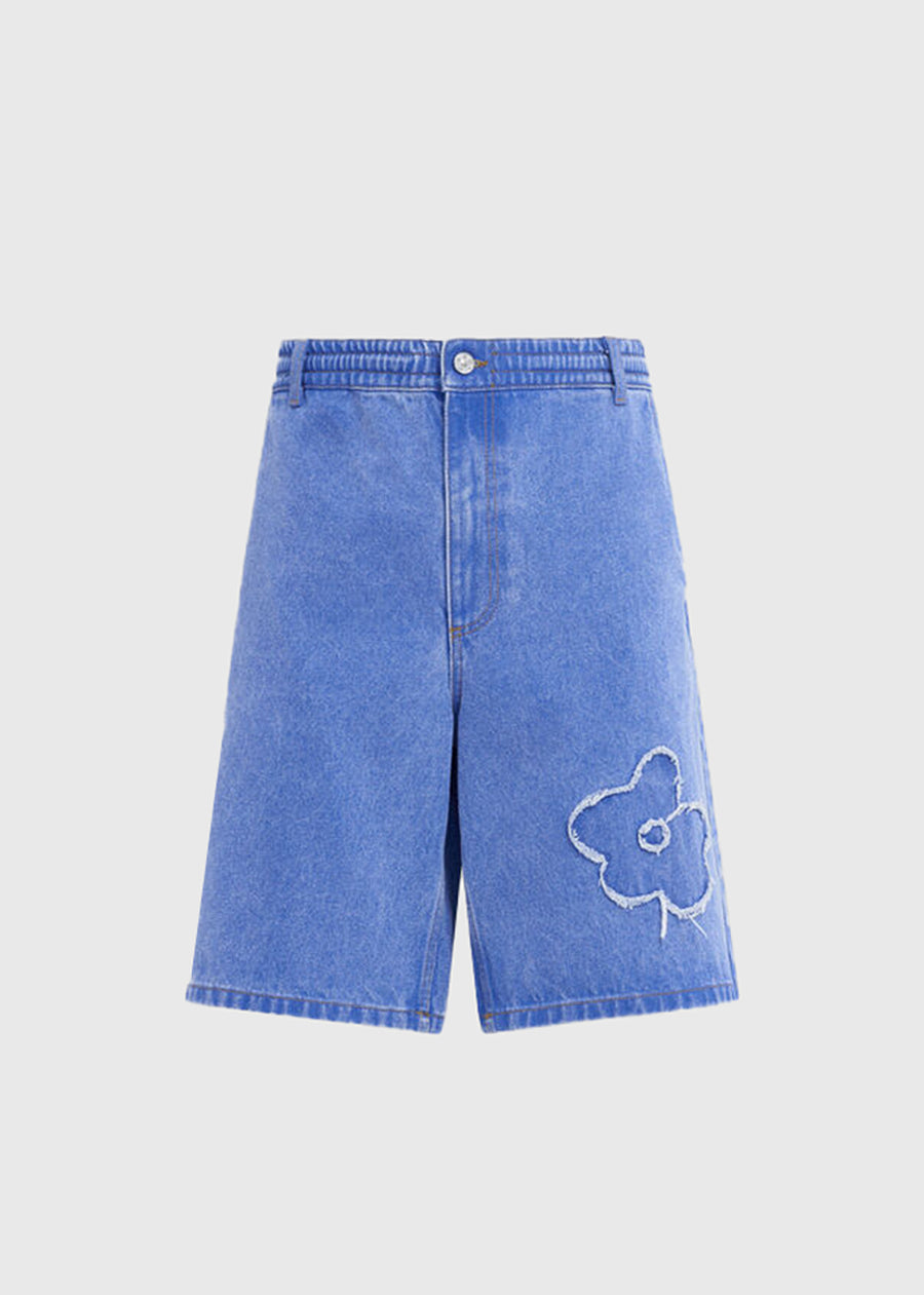 Marni Shorts denim Flores MRI-PUJU0070