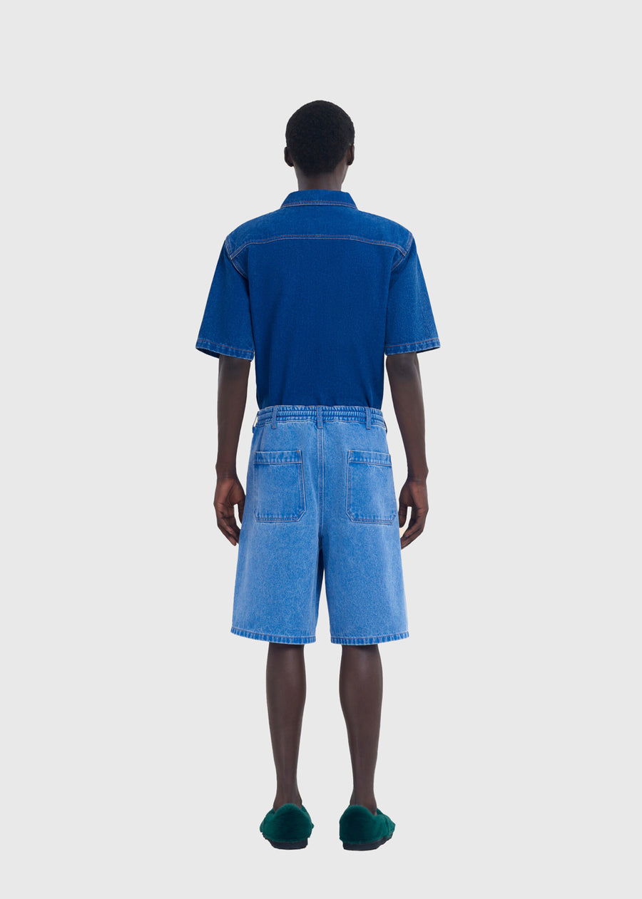 Marni Shorts denim Flores MRI-PUJU0070