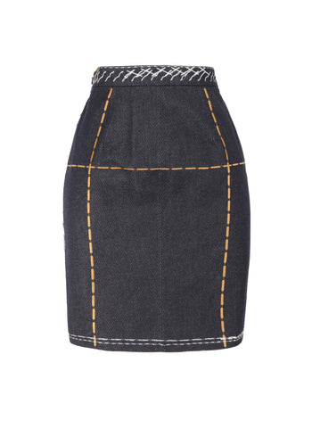 Moschino Falda con costura en contraste  MSC-A0109