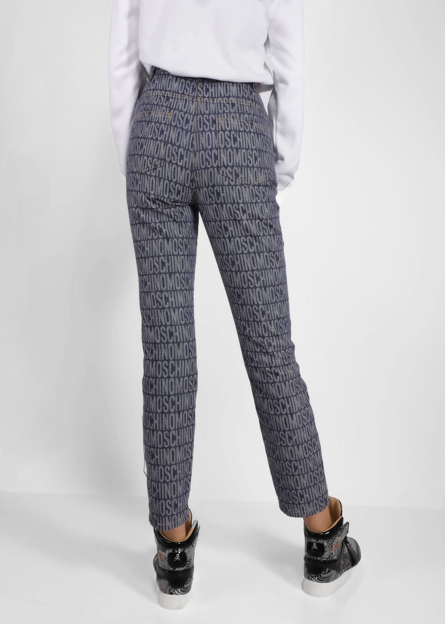 Moschino Jeans monograma fit recto MSC-A0315772