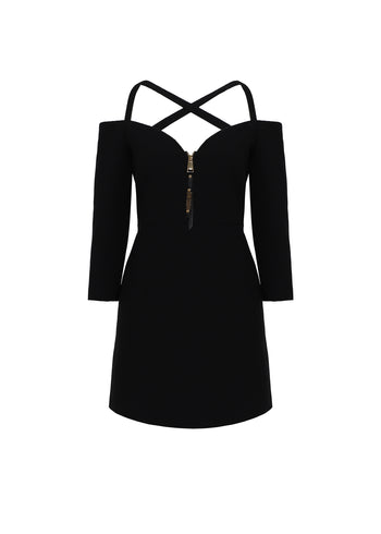 Moschino Vestido corto con cremallera MSC-A0436