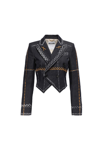 Moschino Blazer con costura en contraste MSC-A0521